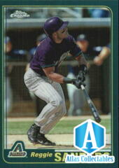 2001 Topps Chrome Traded Retrofractors Baseball Card #T28 Reggie Sanders